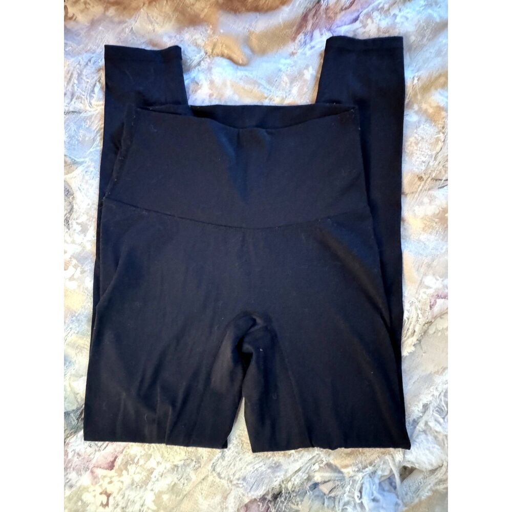 Wide Waistband Black Yoga Leggings - Size 6